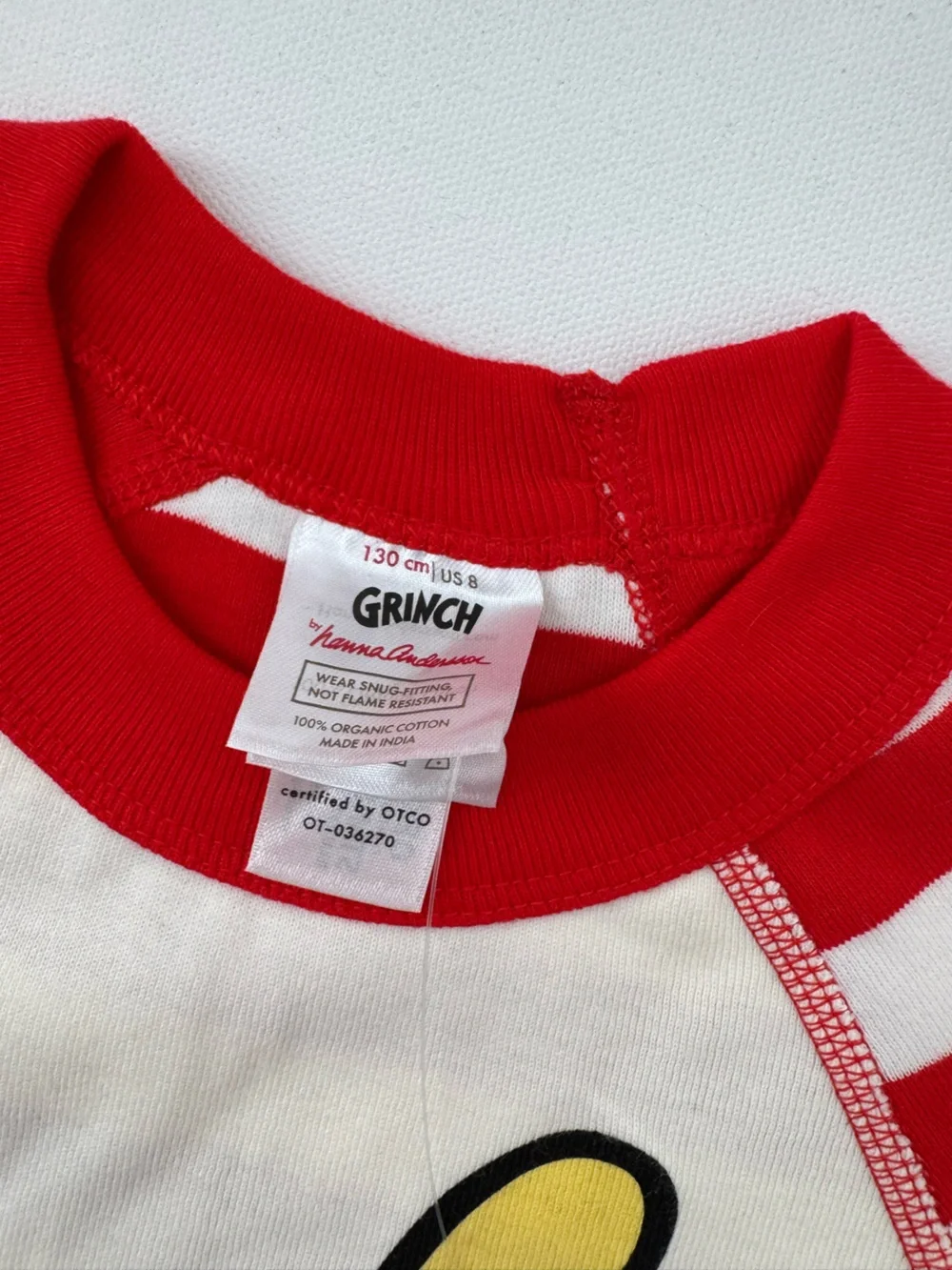 NWT Hanna Andersson Grinch Max Pajama Set Size 8